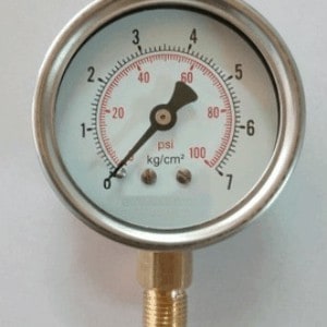 0 to 7 Kg/Cm2 Bottom Connection Pressure Gauge