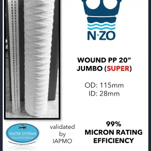 20 inch Jumbo Wound Filter Cartridge ( Super )- NZO