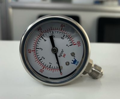 0 to 7 Kg/Cm2 (100 PSI) Bottom Connection Pressure Gauge - NZO